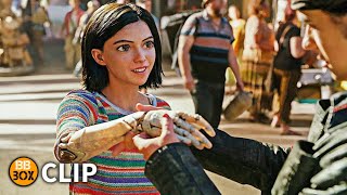 Alita Meets Hugo Scene  Alita Battle Angel 2019 Movie Clip HD HINDI [upl. by Ardua]