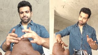 Rithvik Dhanjani Made Eco Friendly Ganpati At His House [upl. by Benia]