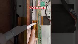 32quotLed tv ckv line cutting [upl. by Anuahsat]