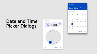 How to use Date and Time Picker Dialogs in android  Android Studio Tutorial [upl. by Mazlack443]