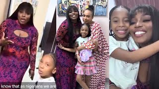 Bbnaija Bisola and TBoss make up after all these yearsTBoss daughter teaches Bisola dance moves [upl. by Stagg267]