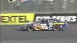 Robby GordonMichael Waltrip Helmet Throwing Incident [upl. by Kentigerma]