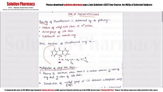 Class 52 SAR of Phenothiazines and Butyrophenones  Medicinal Chemistry 01  BPharmacy 4 semester [upl. by Mcknight]