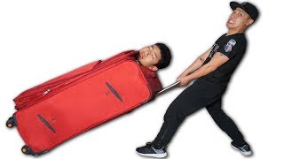 NTN  Troll Bỏ Người Vào Trong Vali kéo Ra Đường Dragging body in the suitcase outside playing [upl. by Irrehc]