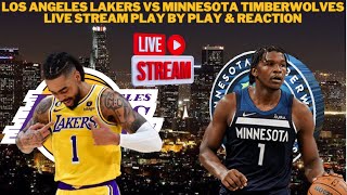 LIVE  Los Angeles Lakers Vs Minnesota Timberwolves Live Play By Play amp Reaction NBA [upl. by Orag]