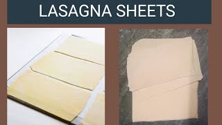 Homemade Lasagna Sheetswithout pasta machineHow to make Easy Lasagna sheetsलसान्या पट्टीSIrani [upl. by Lustick879]