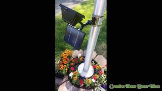 Flagpole Solar Light Ideas [upl. by Nawat901]