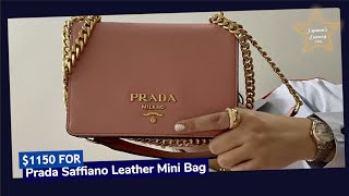 Prada Saffiano Leather Mini Bag  Hymmes Luxury Vlog 14 [upl. by Mumford]