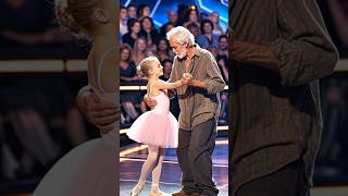 Grandpa and granddaughter cooperated well on stagetalent [upl. by Sivel]