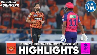 SRH vs RR 2nd Qualifier Match IPL 2024 Highlights  IPL Highlights 2024  SRH vs RR highlights 2024 [upl. by Lian]