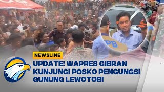 Wapres Gibran Kunjungi Posko Pengungsian Gunung Lewotobi  Newsline [upl. by Masha]