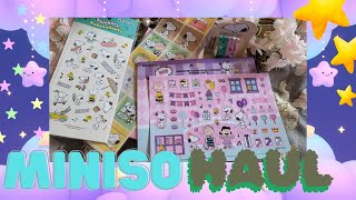 Compras en MINISO miniso compras SNOOPY papeleriabonita kawaii [upl. by Leitnahs]