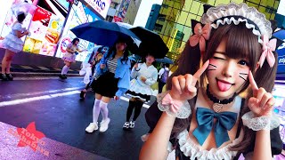 Tokyo Akihabara🐶Rainy day♪💖4K nonstop 1 hour [upl. by Joslyn641]