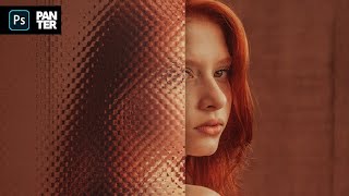 How to Apply Textured Glass Effect  Photoshop Tutorial [upl. by Herra661]