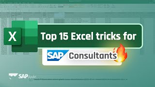 Top 15 Excel tricks for SAP Consultants you gotta know [upl. by Lamraj]