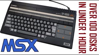 Over 100 MSX Disk amp Tape Games In Under 1 Hour [upl. by Schaffer]