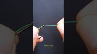 Easy way to tie a hook fast and strong fishingknot fishingtutorial fishingrigs [upl. by Gelb]