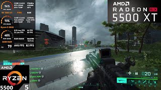 RX 5500 XT  Ryzen 5 5500  Battlefield 2042 Tested in 2024 [upl. by Misaq124]