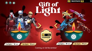 Gift Of Light Event  Zombie Samurai Bundle Return  Ob 42 Update Free Fire  Free Fire New Event [upl. by Lien]