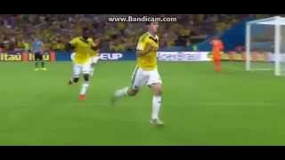 James Rodriguez AMAZING Volley Against Uruguay 2014 World Cup [upl. by Randal]