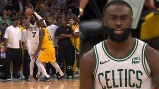 Jaylen Brown hits INSANE 3 to force OT in Game 1 vs Pacers 😱 [upl. by Freddi]