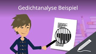 Gedichtanalyse Beispiel  einfach erklärt [upl. by Chafee839]