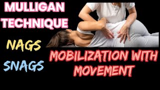 Mulligan Mobilization with Movement Technique MWM  SNAG  NAGS  URDU  hindi  FD Physio [upl. by Tattan]