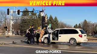 BREAKING NEWS Grand Forks Vehicle Fire [upl. by Lisetta]