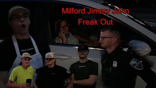 Jimmy Johns freak out COPS SCHOOLED employees Milford Mi [upl. by Maddocks420]