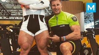 STRONGEST CYCLIST with Monster Legs  Robert Forstemann  Muscle Madness [upl. by Roper]