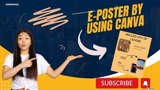 How to make eposter by using Canva  Poster design lesson [upl. by Coriss]