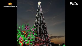 De reuzen kerstboom van Roelies is al af De lichten worden morgen officieel aangemaakt [upl. by Nhar]