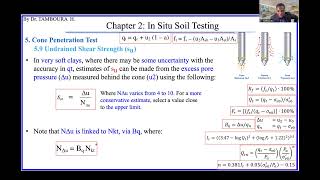 Foundation EngineeringChapter 2 In Situ Soil Testing Part7Cone Penetration Test Part 33 [upl. by Cronin]