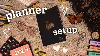 my 2024 planner setup 🦋 wonderland 222 bullet journal flip through [upl. by Nickey]