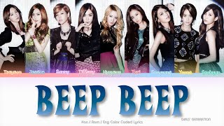 Girls’ Generation 소녀시대 Beep Beep Color Coded Lyrics KanRomEng [upl. by Ahsienat]