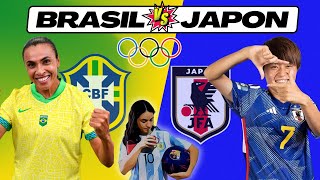 BRASIL vs JAPÓN 🎙️ COMENTARIOS EN VIVO ⚽ Jornada 2  FASE de GRUPOS JJOO París 2024 [upl. by Ruberta]