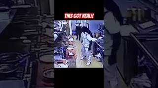 Waitress Pulls Gun to Stop BRUTAL ATTACK😳 shortsvideo shorts [upl. by Lozano891]