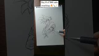 Sketch of goku youtube shorts🔥🍾 [upl. by Yanej]