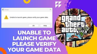 Fix unable to launch game please verify your game data  GTA V [upl. by Arec]