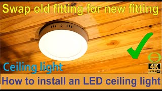 How to install an LED ceiling light  rewire light fitting [upl. by Aehtla]