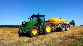 John Deere 6170 R  Zunhammer Güllefass 12500 Ltr  AgrarTube [upl. by Bamby467]