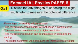 EDEXCEL IAL PHYSICS PAPER 6  Most Frequently Asked Exam Questions with Exam tips and Concepts [upl. by Vary920]