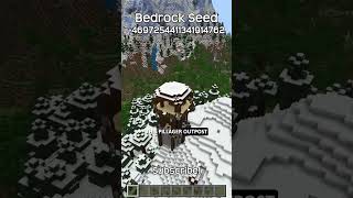 This Bedrock Seed Has Stunning Scenery And A Village With 2 Blacksmiths [upl. by Binnie874]