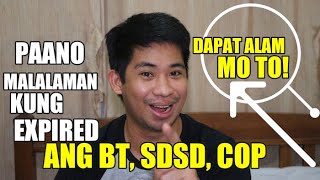 Paano Malalaman Kung Expired Na Ang BT SDSD I Ano Ang Mga Dapat Gawin Kung Expired Na Ang BT COP [upl. by Ttehr]