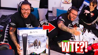 MindOfRez Gets PRANKED with FAKE PS5 by His Girlfriend INSANE [upl. by Isnam]