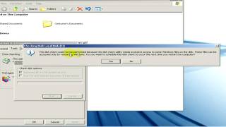 Computer Tools  How to Run Chkdsk F in Windows XP [upl. by Pardew]