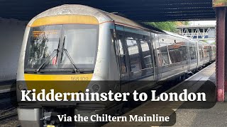 Kidderminster to London via the Chiltern Main Line  DRIVERS EYE VIEW [upl. by Zaremski]