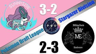 Pokémon Draft League  Munchen Emboars VS Sunnyside Suicunes  S7 W6 Stargazer Div [upl. by Laval]