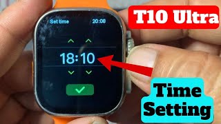 How to set time in smartwatch t10 ultra [upl. by Silverts]