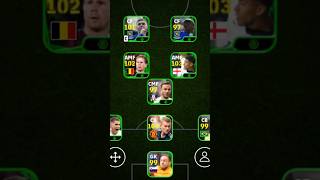 POTW squad  3142 Formation  efootball 2025 mobile shorts efootball pes viral [upl. by Atsok]